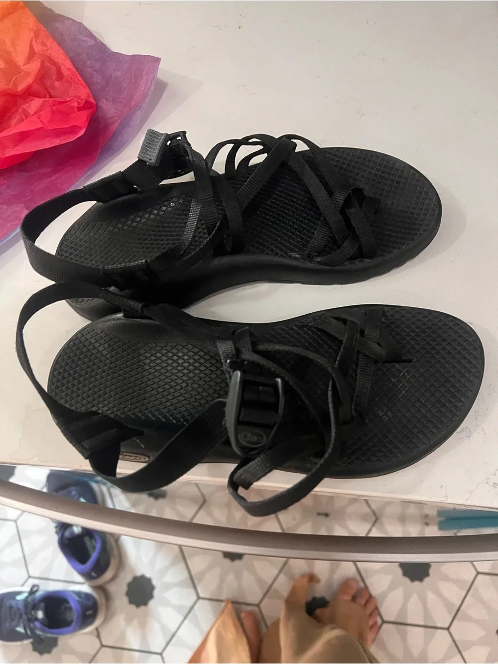Chaco Women's Black Strappy Sport Sandal
